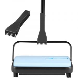 Mophorn - Balai mécanique avec largeur de balayage de 170 mm, conçu pour les sols et tapis, équipé d'un bac à poussière de 300 mL facile à vider.