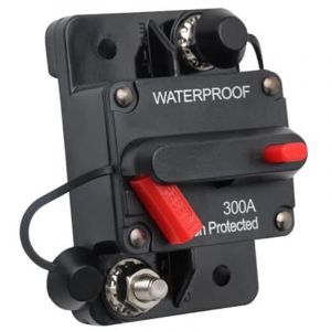 [JAMAIS UTILIS&Eacute;] Disjoncteur avec porte-fusible &agrave; r&eacute;initialisation manuelle 300A DC12-48V disjoncteur de voiture &eacute;tanche pour voiture bateau moteur