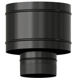 Chapeau anti-retour pour po&ecirc;le en gr&egrave;s c&eacute;rame noir &Oslash; 120 mm. Chapeau de conduit de chemin&eacute;e, chapeau de tuyau de fum&eacute;e, chapeau