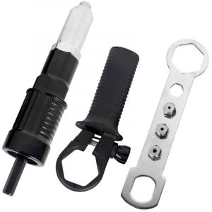 Riveteuse &eacute;lectrique Riveteuse, Adaptateur Riveteuse, Kit d'adaptateur de Pistolet &agrave; Riveter, pour rivet&eacute; avec t&ecirc;te de Rivet de diam&egrave;tre