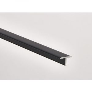 Profil&eacute; de finition aluminium 15x2500mm &ndash; Couleur noir mat &ndash; Pour joints de carrelage int&eacute;rieur et ext&eacute;rieur &ndash; Finition esth&eacute;tique &ndash; Emac - Mate-90