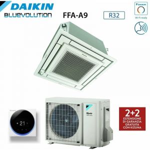 Daikin Climatiseur à cassette entièrement plat 21000 BTU FFA60A9 + RZAG60A R-32 Wi-Fi en option avec commande par fil et gril inclus Daikin Madoka