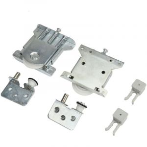 2 Pi&egrave;ces Roulette Porte Coulissante Placard,Roulette Coulissant Armoire,Kit Coulissante pour Porte dearde-robe Roues Vitrines,Remplacement Porte