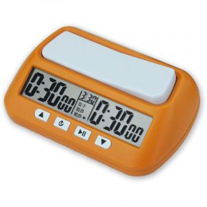 Lifcausal - Horloge d'échecs professionnelle Compteur horaire de compétition de jeu de société électronique Compteur compact à rebours