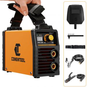 CONENTOOL - Poste &agrave; souder &eacute;lectrique portable - Soudeuse &agrave; l'arc 230 V - Soudeuse &agrave; souder &agrave; l'inverseur MMA 200A - &eacute;cran d'affichage num&eacute;rique