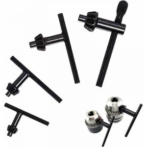 4 pi&egrave;ces Cl&eacute; de Mandrin de Rechange, Cl&eacute; de Mandrin &Eacute;lectrique, 10mm/ 13mm/ 16mm/ 20mm, Cl&eacute; Univers pour Perceuse &agrave; Mandrin, pour Perceuse &agrave;