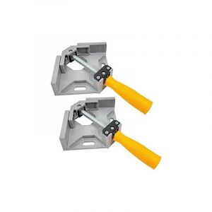 Lntyq - Lot de 2 serre-joints d'angle, serre-joint à angle parfait à 90 degrés, 2 poignées réglables, étau de serrage pour menuiserie, outils à main
