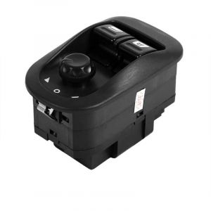 L&egrave;ve Vitre Bouton Poussoir,Bouton de L&egrave;ve vitre &eacute;lectrique Commutateur de Commande de R&eacute;troviseur Lat&eacute;ral Compatible avec 206, interruptor 206, Non