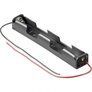 Support de pile 2x LR6 (aa) Goobay 11983 raccordement par fils (l x l x h) 109 x 16.6 x 14 mm Y961281
