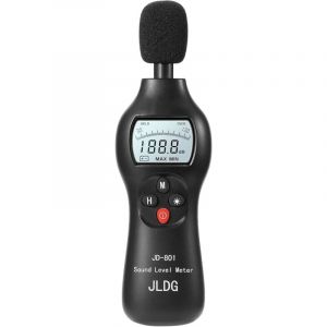 Memkey - Sonomètre, 30-130dB Sonomètre Numérique avec Fonction de Maintien des Données Max/Min/Temps Réel, Professionnel Compteur Décibel Haute