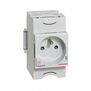 Legrand - Prise de courant modulaire 10A à 16A 250V - 2P+T à éclips - 2,5 modules -004280