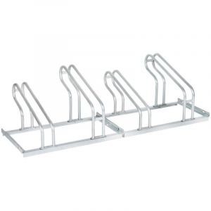 STIER Range-vélos pour 4 vélos, galvanisé, acier, 4 supports, râtelier vélo, porte vélos