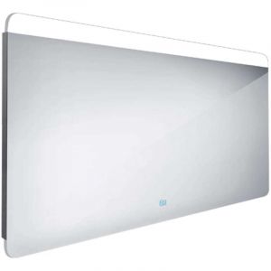 Nimco - Miroirs - Miroir avec éclairage led, 140x70 cm, capteur tactile, aluminium zp 23008V