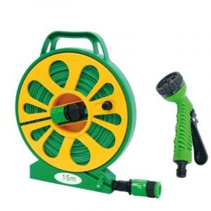 Enrouleur de tuyau, tuyau d'arrosage portable, tuyau plat en PVC, tuyau de jardin et de lavage de voiture