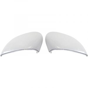Lifcausal - 1 Paire de coques de rétroviseur pour Ford Fiesta MK7 2008 - 2017, Remplacement compatible.white