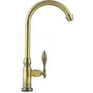 Robinet de Cuisine Mitigeur Robinet Laiton Bross&eacute;,Eau Froide Robinet Rotatif Lavabo,Robinet de Lavabo avec Tirette pour Vasque et Lave Mains,Bronze