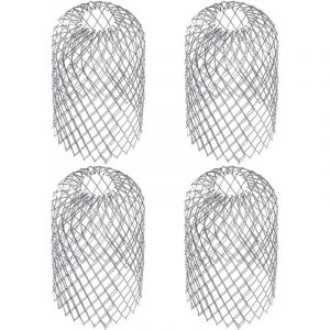 4 Pi&egrave;ces Crapaudines pour Goutti&egrave;re D&rsquo;Environ Filtres De Goutti&egrave;re Grille Grillage Stop Feuille Crapaudine Cr&eacute;pine Pare Feuille Cache Goutti&egrave;re Acier