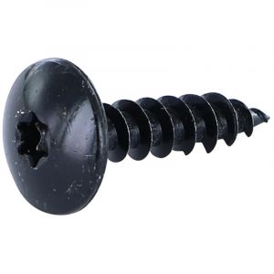 Vis bois TEKOR Vis Penture 6X25 Filet&eacute;e sur 25 TORX T30 Acier zingu&eacute; noir Pointe antifendage type 17