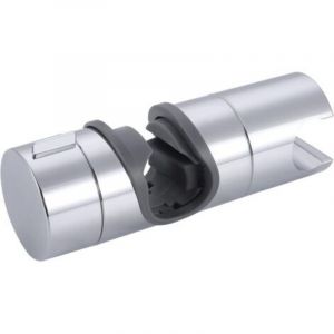 Curseur barre de douche, Support Douche &agrave; Main Rempla&ccedil;able, Support Pommeau de Douche 18-25MM &agrave; Diam&egrave;tre R&eacute;glable Chrome, gris,AAFGVC
