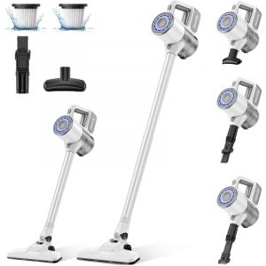 Aspirateur sans fil GBLY, 30 kPa, autonomie jusqu'à 30 min, aspirateur balai pour sols durs, tapis et poils d'animaux