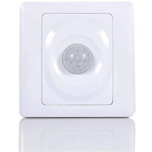 Interrupteur d'&eacute;clairage Automatique, d&eacute;tecteur de Mouvement/d&eacute;tecteur de Mouvement Infrarouge int&eacute;gr&eacute;, encastr&eacute;, Montage Mural, Zone de Travail de 5