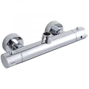 Mitigeur m&eacute;canique rond sortie haute Douche thermostatique &agrave; encastrer（sup&eacute;rieur）