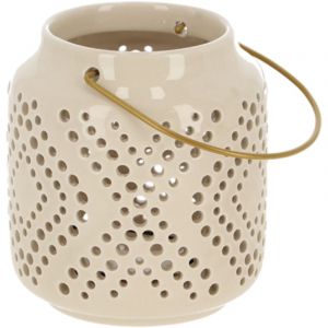 Lanterne "Desert Dream" en terre cuite - Taille S - Beige clair - D 10 cm - Livraison gratuite