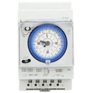 Horloge Piscine M&eacute;canique 16A 250V Programmateur Piscine Horloge Chauffe Eau 15 Minutes 24 Heures pour Hogar, Cocina, Interior, Exterior Iluminaci&oacute;n