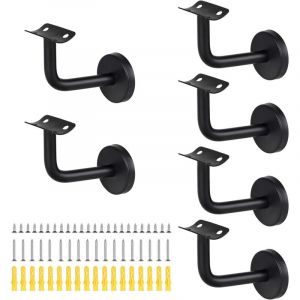 Support main courante Acier inoxydable supports de rampe main Supports de main courante d'escalier Support mural de rampe en bois pour rampes