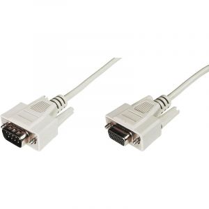Digitus série Rallonge [1x sub-d mâle 9 pôles - 1x sub-d femelle 9 pôles] 2.00 m beige R05217