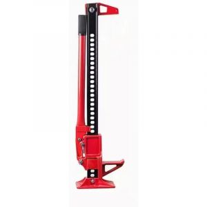 Cric Tout-Terrain à Cliquet 4x4 de 112cm Charge 3000KG Cric Agricole à Levage Elevé Hauteur de Levage Réglable de 15-112cm Rouge CW9024 design in