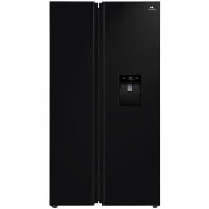 Réfrigérateur américain - CONTINENTAL EDISON - CERA505NFBD - 503 L - Total No Frost (Sans givre) - Classe D - L92 x H177 cm - Noir