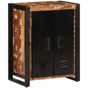 Vidaxl - Buffet multicolore 55x35x70 cm bois massif r&eacute;cup&eacute;ration