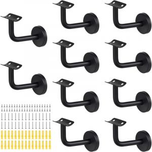 Support main courante Acier inoxydable supports de rampe main Supports de main courante d'escalier Support mural de rampe en bois pour rampes