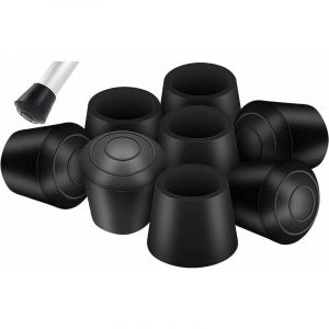 Basetbl - 8 Paquet Embouts de protection de chaise, Embout pied de chaise Caoutchouc pied de chaise Protection Embouts, Rond Protege Pied de Chaise,