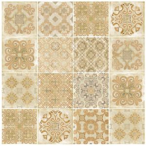 El Barco - Fa&iuml;ence patino calido decorado 15x15 cm