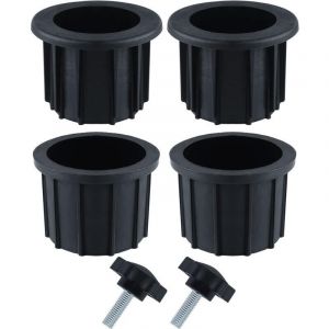 2 Ensembles (6 pi&egrave;ces) Accessoires Parasol Balcon, 4 Anneaux de Trou de Parapluie et 2 Vis &agrave; Bouton &agrave; Main, Accessoires de Support de Parapluie pour