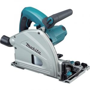 Makita - Scie circulaire plongeante filaire 1300 w - sp 6000 j + rail