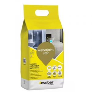 Mortier de jointoiement WEBERJOINT STAR - Coloris Faience - Sac de 5 kg