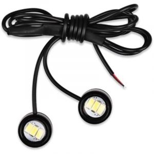 Indicateurs de Moto Lumi&egrave;re stroboscopique Moto, Flash d'avertissement, feu Stop projecteur 12V lentille &oelig;il Poisson, Ambre Rouge Bleu, Lampe