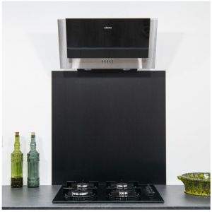 Alucouleur - Crédence Inox Brossé Noir 0,8mm - Hauteur 20 cm x Largeur 120 cm