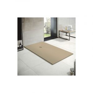 Receveur de douche en r&eacute;sine Largeur 90 Moka Ral 1019 90x130 cm