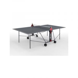 Sponeta - Table Tennis de table - Table Ping Pong Compacte - Usage Intérieur - Gris et noir