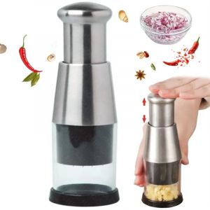 Hachoir manuel &agrave; main, presse-ail, hachoir &agrave; ail multifonctionnel, mini-hachoir