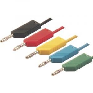 Cordon de mesure 4mm 100cm - vert (mln-sil 100/1) HM4040100 RI1114