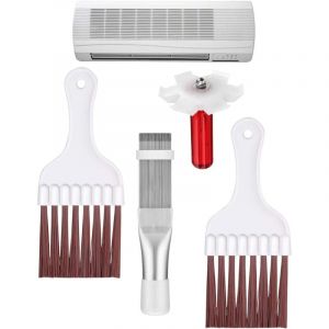 Peigne &agrave; ailettes ac Peigne &agrave; ailettes pour climatiseur,Nettoyant pour redresseur d'ailettes de condenseur, Outil de Nettoyage de r&eacute;paration de