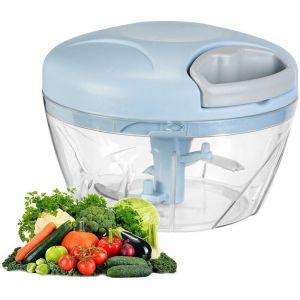 Hachoir &agrave; ail, moulin &agrave; ail, extracteur d'ail domestique, moulin &agrave; ail manuel, moulin &agrave; gingembre et &agrave; ail, 900 ml, cinq lames