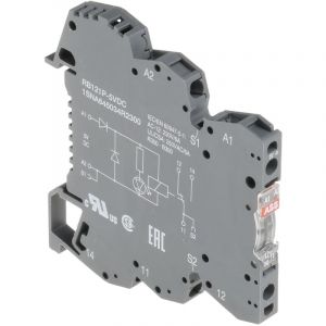 Relais d'interface 5V c.c., 1 RT, montage Rail DIN, série R600 ( Prix pour 1 )