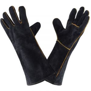 Gants de soudage en cuir 932 ° f, gant de soudage de cuisine à haute température pour le travail barbecue four jardinage 40 cm - RWBricolage ›