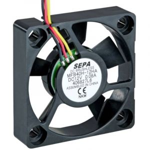 MFB40H12HA-001 Ventilateur axial 12 v/dc 13.92 m³/h (l x l x h) 40 x 40 x 10 mm - Sepa